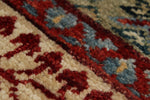 5x7 Green and Beige Turkish Traditional Rug