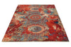 5x7 Multicolor and Multicolor Turkish Tribal Rug