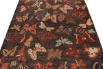 5x7 Brown and Multicolor Modern Contemporary Rug