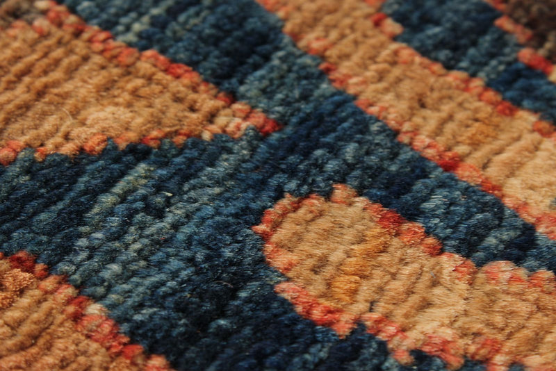 5x7 Brown and Multicolor Modern Contemporary Rug