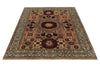 5x7 Beige and Ivory Turkish Tribal Rug