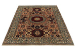 5x7 Beige and Ivory Turkish Tribal Rug