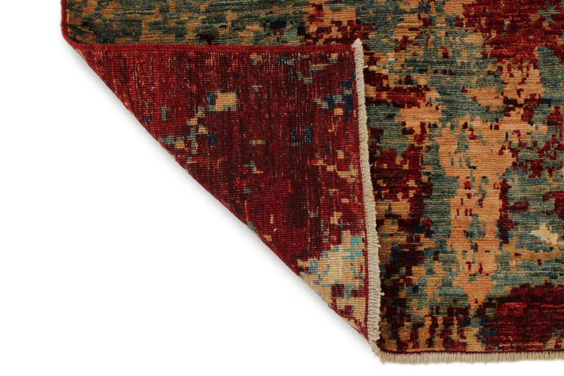 5x7 Multicolor and Multicolor Turkish Tribal Rug