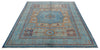 6x8 Multicolor and Light Blue Turkish Tribal Rug