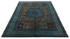 6x8 Multicolor and Light Blue Turkish Tribal Rug