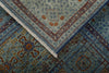 6x8 Multicolor and Light Blue Turkish Tribal Rug