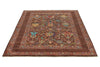 5x7 Brown and Multicolor Turkish Tribal Rug