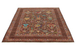 5x7 Brown and Multicolor Turkish Tribal Rug