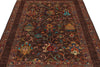 5x7 Brown and Multicolor Turkish Tribal Rug