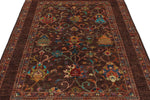 5x7 Brown and Multicolor Turkish Tribal Rug