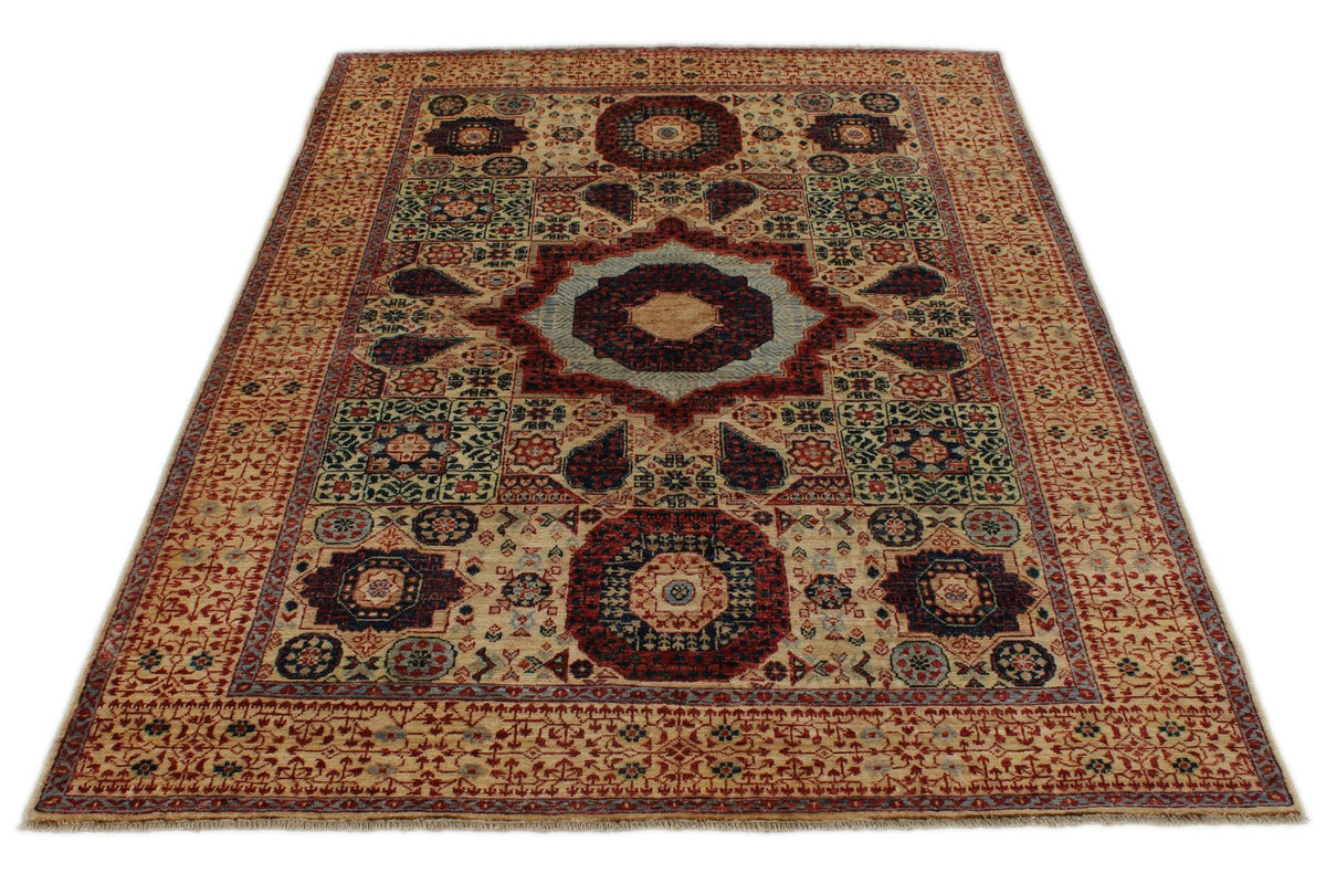 5x7 Beige and Ivory Anatolian Traditional Rug