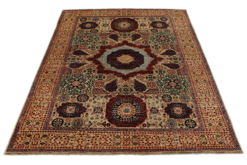 5x7 Beige and Ivory Anatolian Traditional Rug