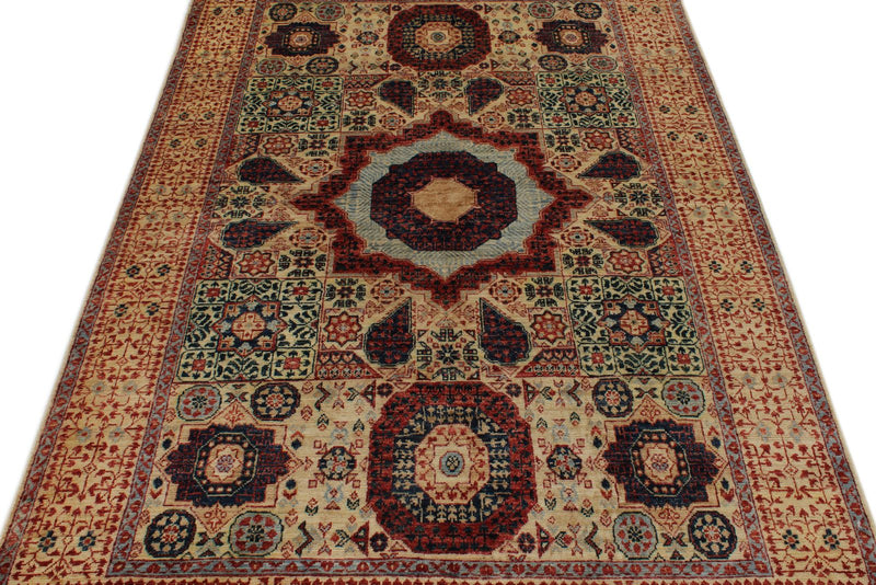 5x7 Beige and Ivory Anatolian Traditional Rug