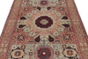 5x7 Green and Multicolor Turkish Tribal Rug