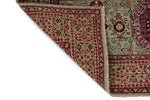 5x7 Green and Multicolor Turkish Tribal Rug