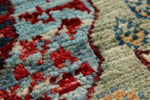 5x7 Green and Multicolor Turkish Tribal Rug