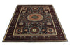 5x7 Navy and Red Turkish Tribal Rug