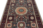 5x7 Navy and Red Turkish Tribal Rug