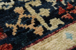 5x7 Navy and Red Turkish Tribal Rug