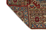 5x7 Burgundy and Multicolor Kazak Tribal Rug