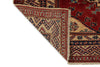 5x6 Burgundy and Multicolor Turkish Tribal Rug