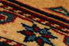 5x6 Burgundy and Multicolor Turkish Tribal Rug