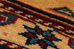 5x6 Burgundy and Multicolor Turkish Tribal Rug