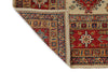 5x7 Ivory and Red Kazak Tribal Rug