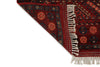 5x7 Ivory and Burgundy Turkish Tribal Rug