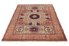 5x7 Beige and Ivory Turkish Tribal Rug