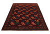 5x7 Burgundy and Blue Turkish Tribal Rug