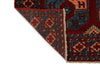 5x7 Burgundy and Blue Turkish Tribal Rug