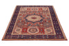 5x7 Red and Navy Turkish Tribal Rug