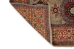 5x7 Ivory and Beige Turkish Tribal Rug