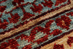 5x7 Ivory and Beige Turkish Tribal Rug