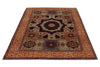 5x7 Ivory and Beige Turkish Tribal Rug