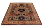 5x7 Beige and Ivory Turkish Tribal Rug