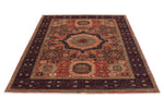 5x7 Rust and Navy Turkish Tribal Rug