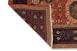5x7 Rust and Navy Turkish Tribal Rug