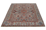 5x6 Gray and Blue Anatolian Traditional Rug