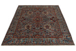 5x6 Gray and Blue Anatolian Traditional Rug