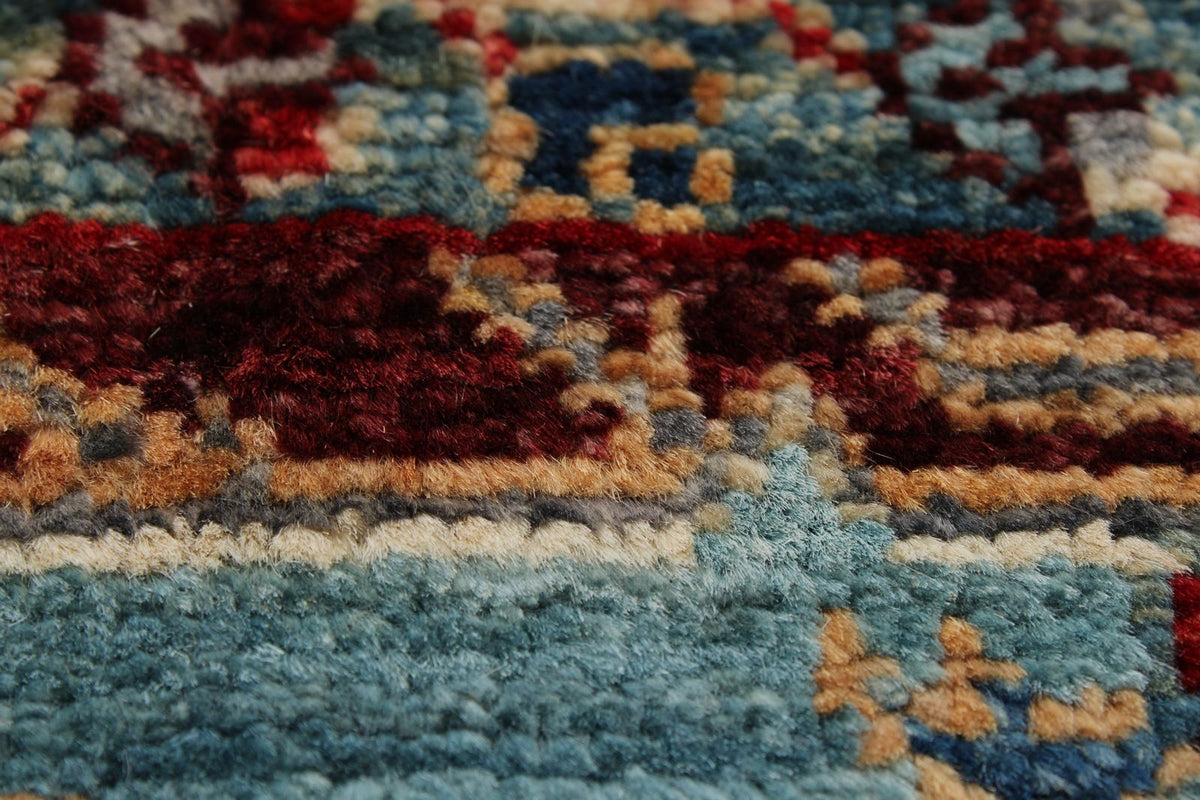 5x6 Gray and Blue Anatolian Traditional Rug