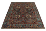 5x7 Gray and Blue Anatolian Traditional Rug