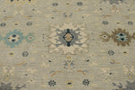 9x12 Gray and Multicolor Turkish Oushak Rug