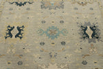 9x12 Gray and Multicolor Turkish Oushak Rug