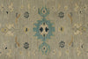 9x12 Gray and Multicolor Turkish Oushak Rug