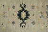 9x12 Gray and Multicolor Turkish Oushak Rug