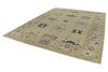 9x12 Gray and Multicolor Turkish Oushak Rug