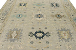 9x12 Gray and Multicolor Turkish Oushak Rug