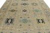 9x12 Gray and Multicolor Turkish Oushak Rug